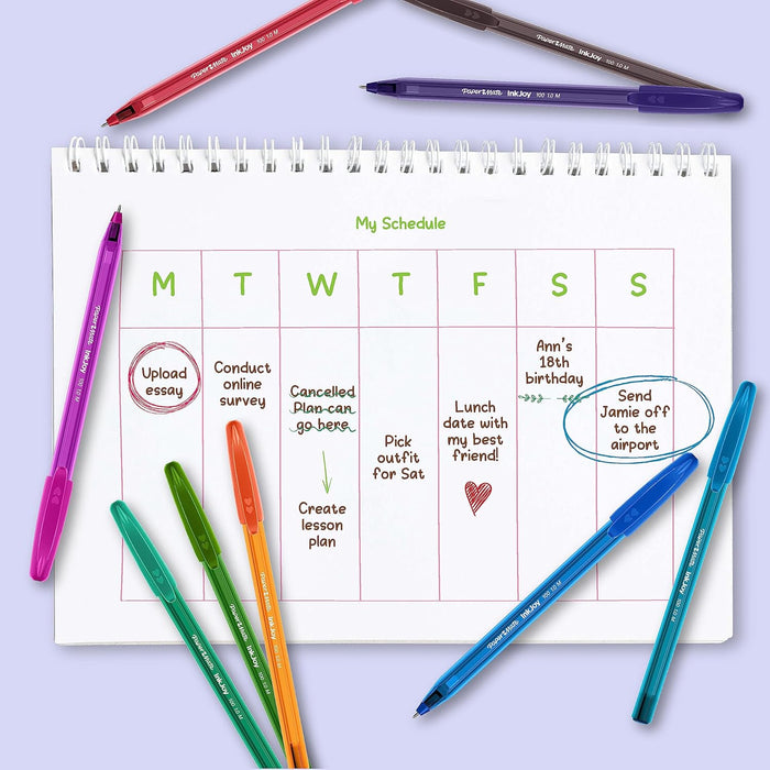 Paper Mate InkJoy 100ST Ballpoint Pens | Medium Point (1.0 mm) | Green | 50 Count