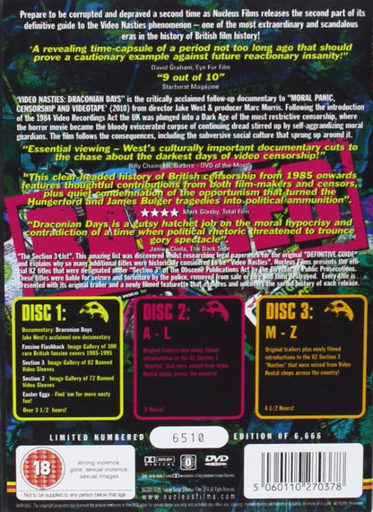 Video Nasties: The Definitive Guide 2 Limited Edition of 6,666