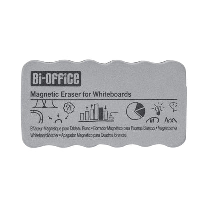 Bi-Office Light Weight Magnetic Board Eraser, Grey