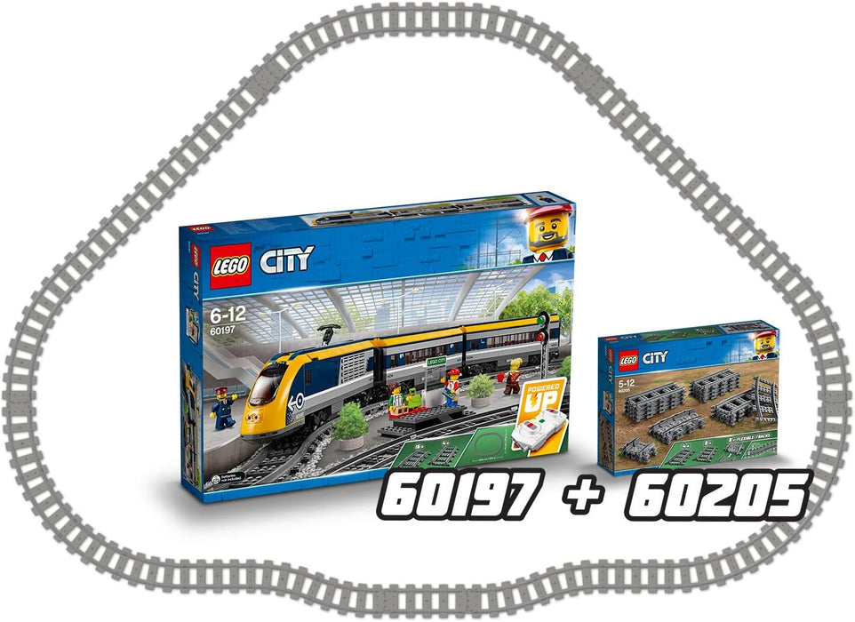 LEGO 60205 City Schienen, 20 Stück, Erweiterungsset für Kinder, Jungen und Mädchen, Spielzeug Set
