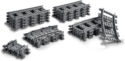 LEGO 60205 City Schienen, 20 Stück, Erweiterungsset für Kinder, Jungen und Mädchen, Spielzeug Set