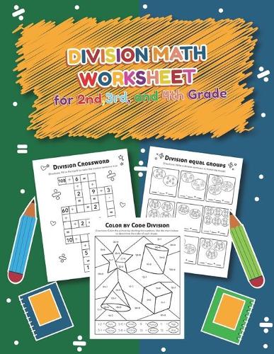 Division Math Worksheet for 2nd, 3rd and 4th grade