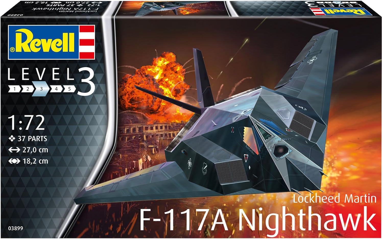 REVELL - Lockheed Martin F-117A Nighthawk Stealth Fighter 1:72 /Toys