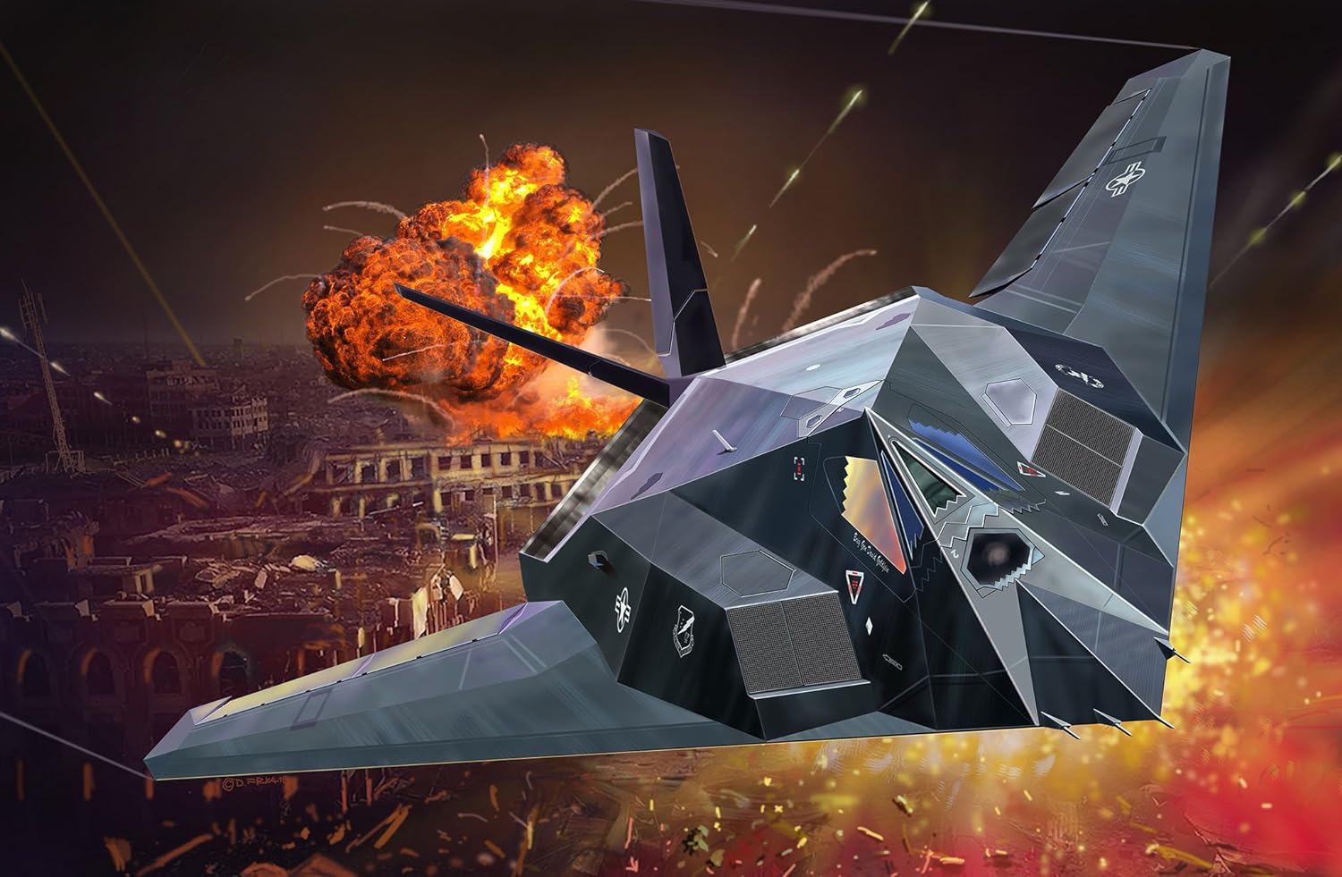 REVELL - Lockheed Martin F-117A Nighthawk Stealth Fighter 1:72 /Toys