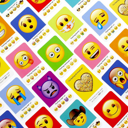 Ginger Fox Emoji Party Card Game | Fast-Paced Happy Family Style Gameplay with Action Cards | Travel-Size Game for Kids & Adults Aged 8+ | Easy to Learn & Fun to Play | Gift Idea