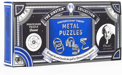 Professor PUZZLE-EIN2324 Albert Einstein Rompecabezas de Metal E=Mc2, Multicolor, único (EIN2324