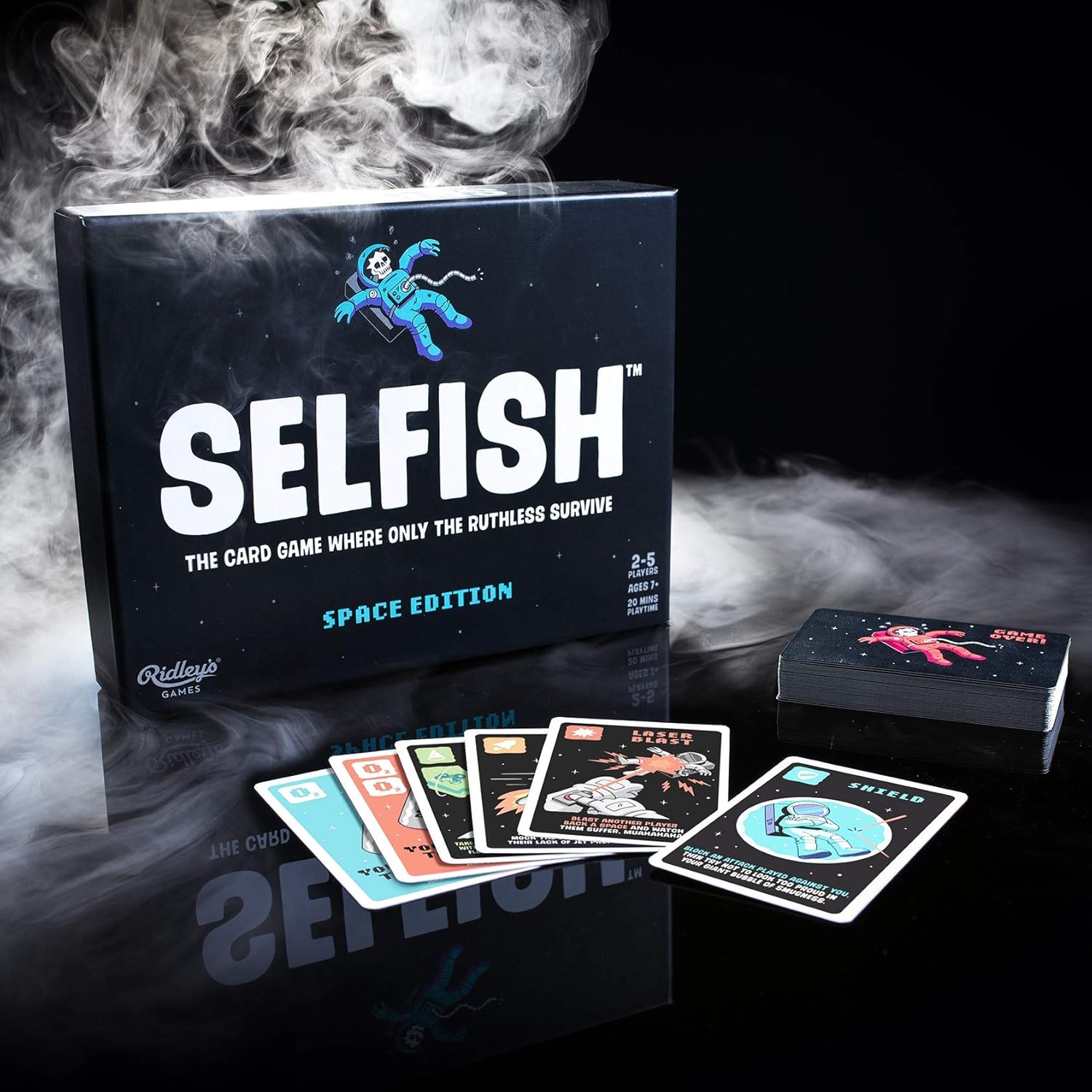 Ridley's | Selfish | Space Edition | Strategy Card Game | Great Family Fun