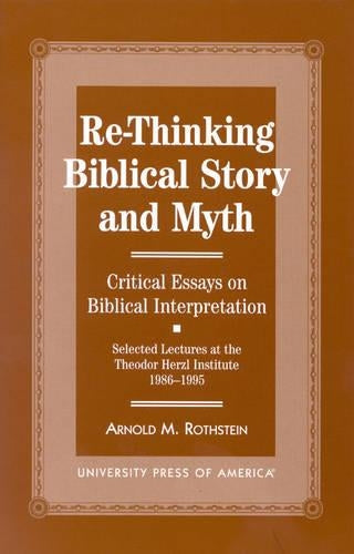 Re-thinking Biblical Story and Myth
