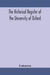 The Historical Register Of The University Of Oxford