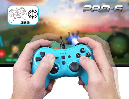 Subsonic Colours Controller (Nintendo Switch) ProS Wired Blue