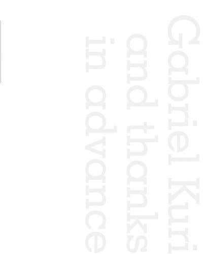 Gabriel Kuri: And Thanks in Advance