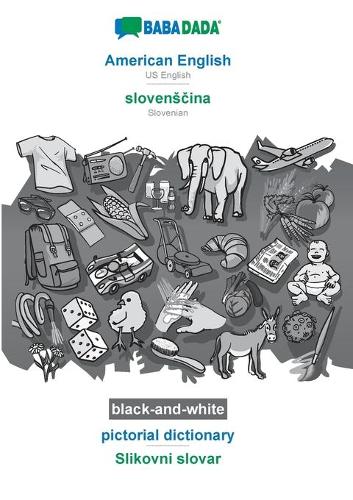 American English - slovensčina, pictorial dictionary, BW