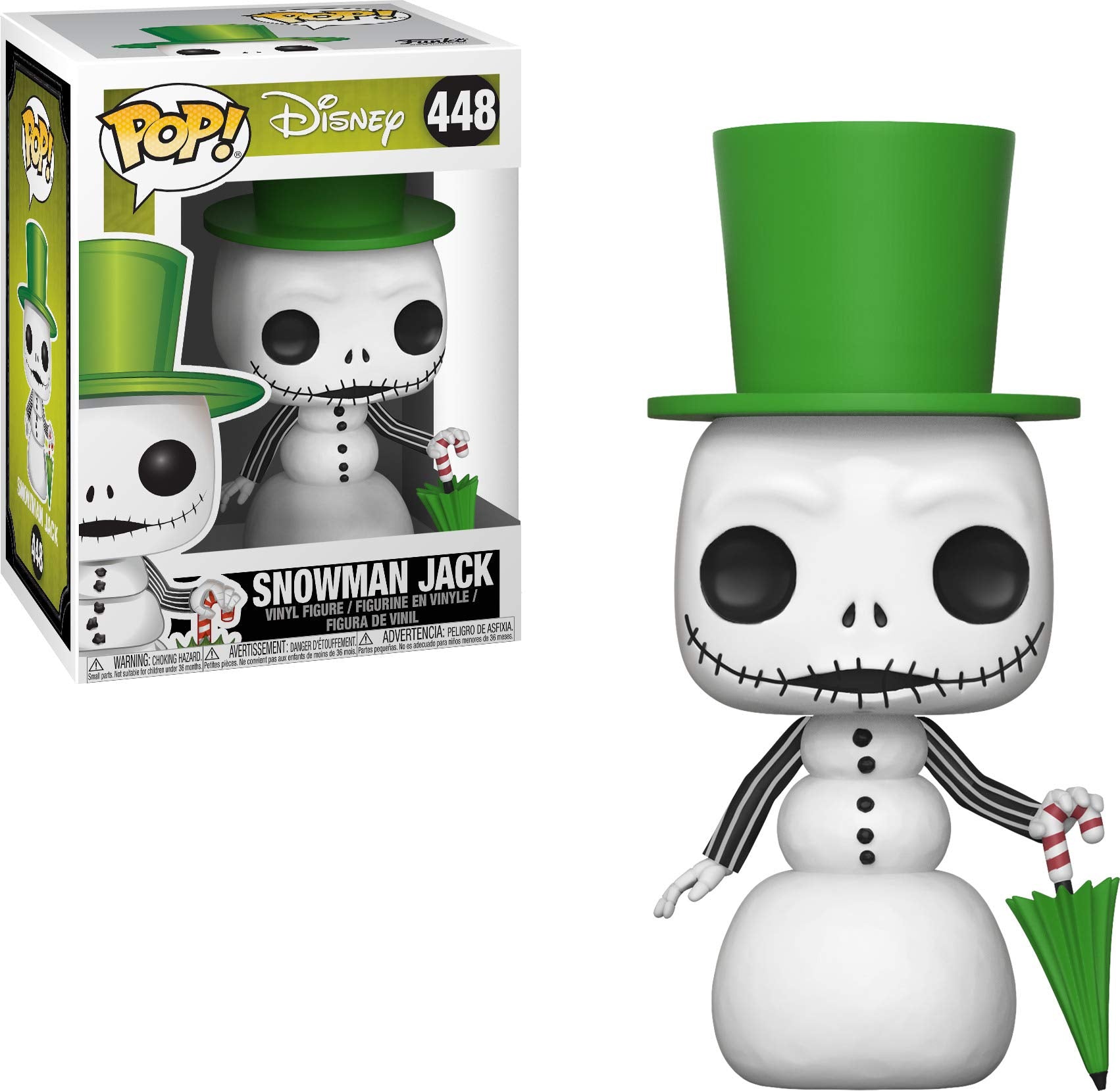 Funko Pop Disney: Nightmare Before Christmas - Snowman Jack Skellington Collectible Figure, Multicolor