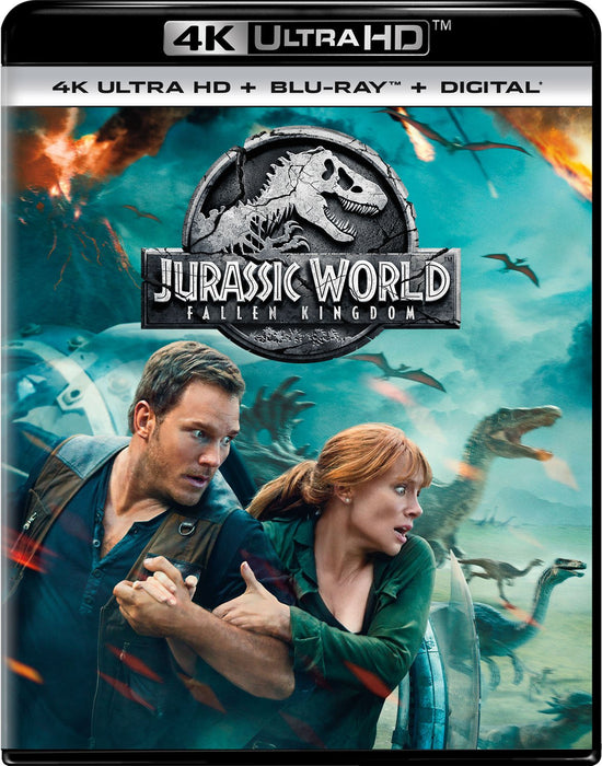 Jurassic World Fallen Kingdom 4k Uhd+Bluray 2018 Region Free Available Now!!!