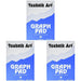 Exacompta Clairefontaine - Ref XPG1Z - Technik Art - Graph Pad, A4 210 x 297mm, 1/5/10mm Blue Printed Grid Pattern, 40 Sheets Per Pad, Suitable for Photocopying - Blue & White (Pack of 3