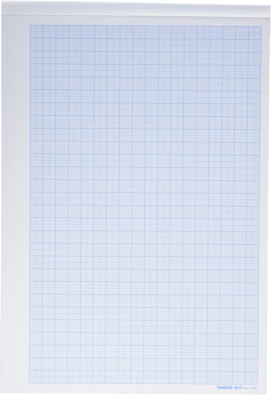 Exacompta Clairefontaine - Ref XPG1Z - Technik Art - Graph Pad, A4 210 x 297mm, 1/5/10mm Blue Printed Grid Pattern, 40 Sheets Per Pad, Suitable for Photocopying - Blue & White (Pack of 3