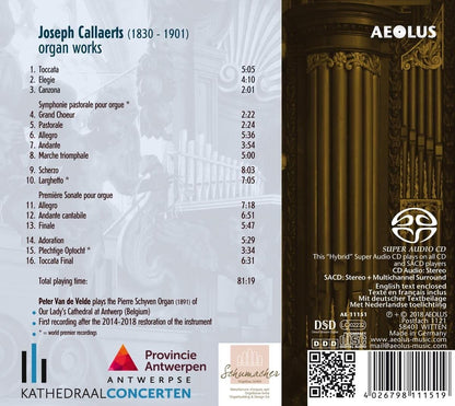 Joseph Callaerts: Organ Works