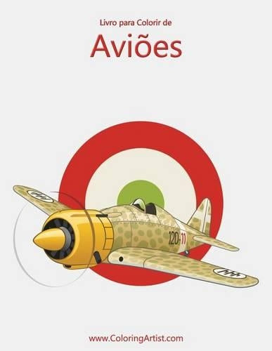 Livro para Colorir de Aviões 1