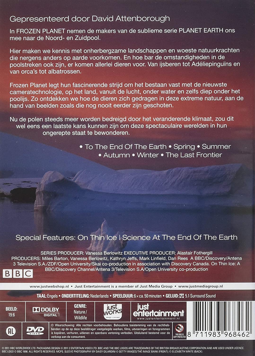 Frozen Planet - Seizoen 1 (Dvd) (Region 2)