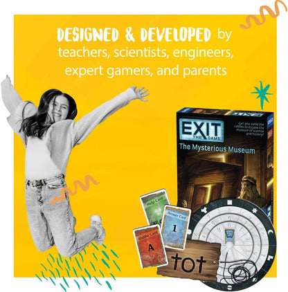 Thames & Kosmos - EXIT: The Mysterious Museum - Level: 2/5 - Unique Escape Room Game - 1-4 Players - Puzzle Solving Strategy Board Games for Adults & Kids, Ages 10+ - 694227