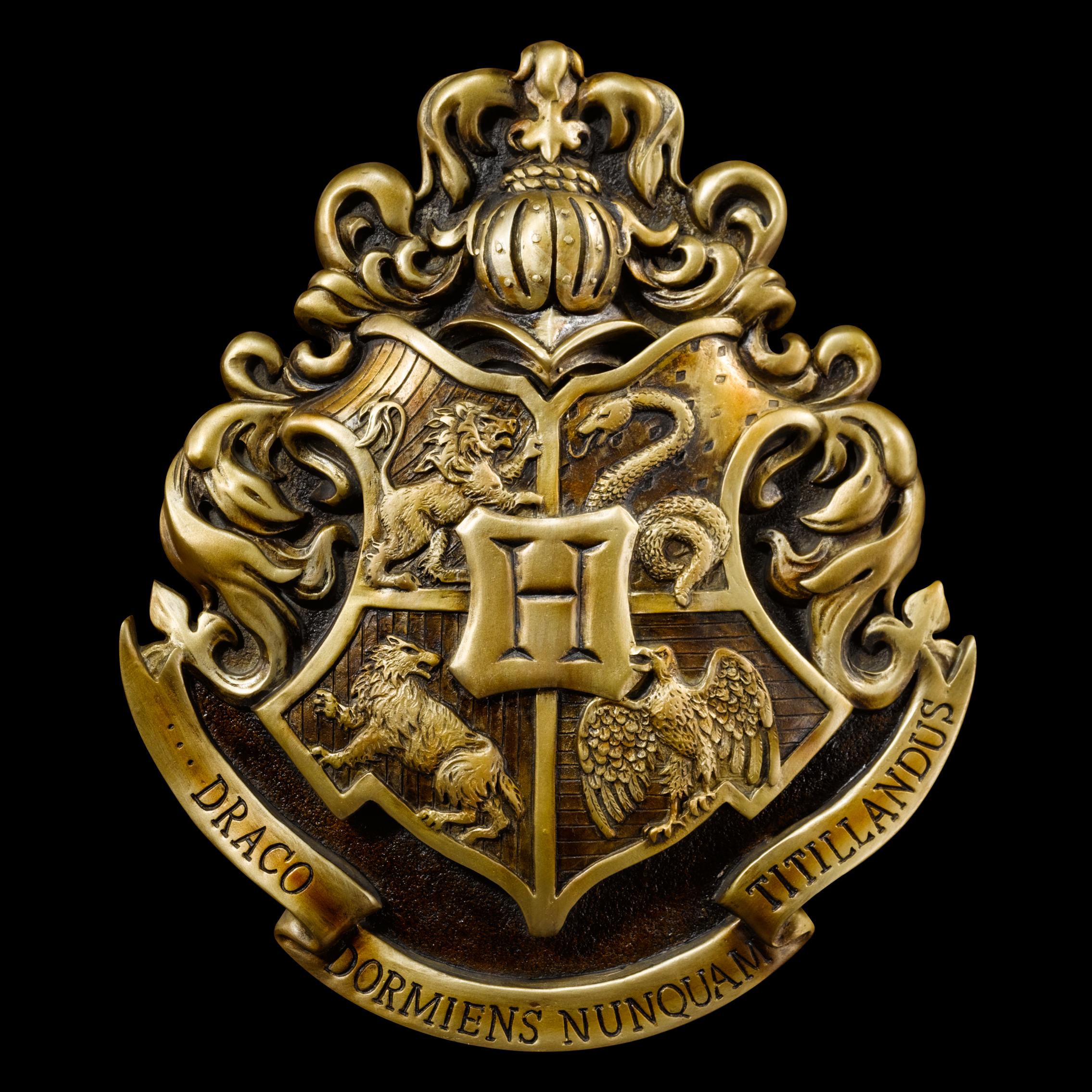 The Noble Collection Harry Potter Hogwarts Crest Wall Art - 11in (28cm) Elegant Wall Plaque - Harry Potter Film Set Movie Props Gifts