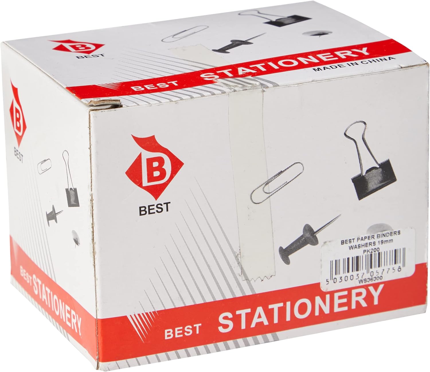 Best Premier-Grip Paper Binders Tinned Steel with Washers 19mm - Ref 804300196-62 (Pack 200