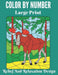 Color BY Number Large Print Relief And Relaxation Design