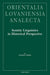 Semitic Linguistics in Historical Perspective