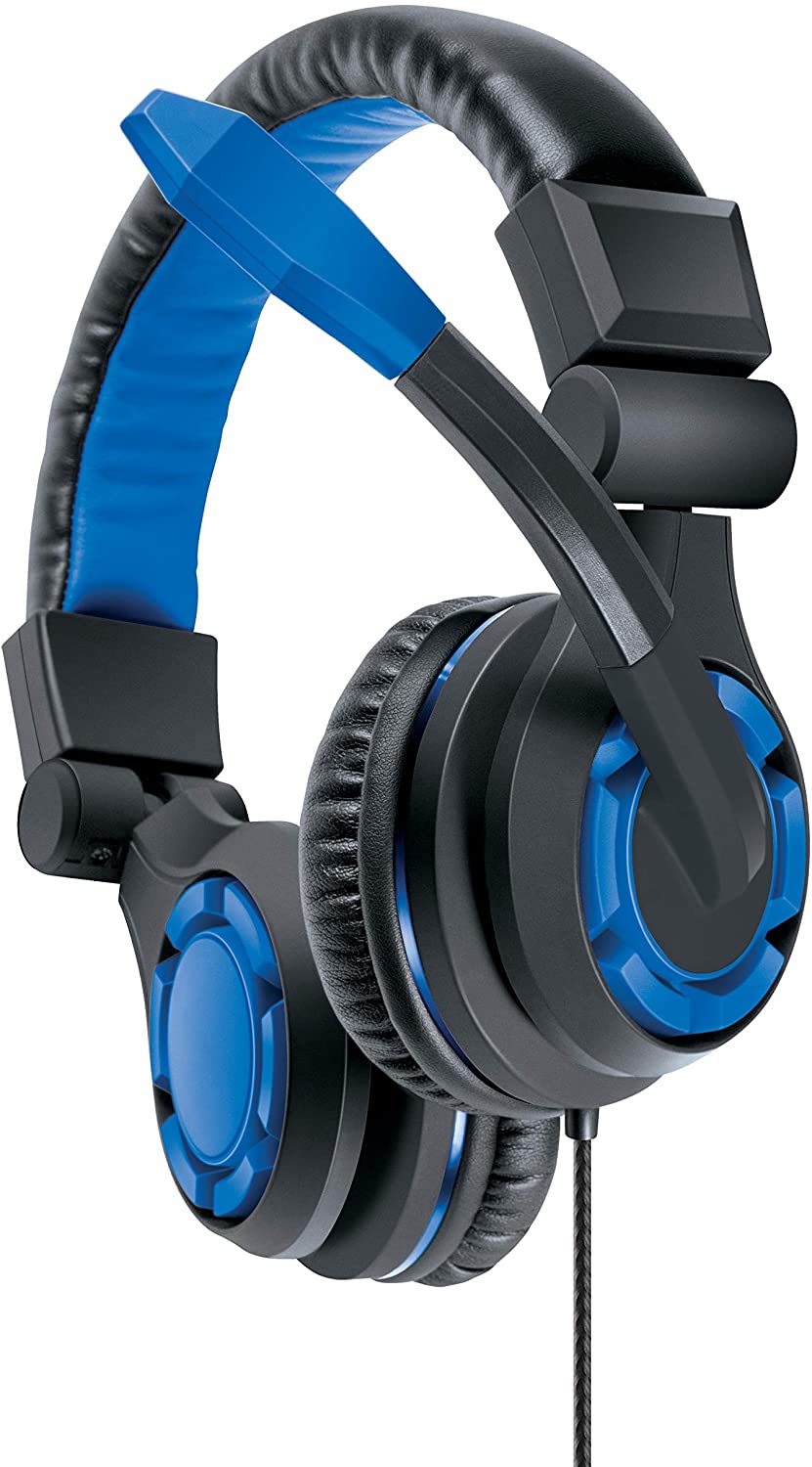 dreamGEAR GRX-340 Advanced Wired Gaming Headset for PlayStation 4 Blue