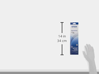 Epson Print Ribbon, Black, 24 Pin, Genuine