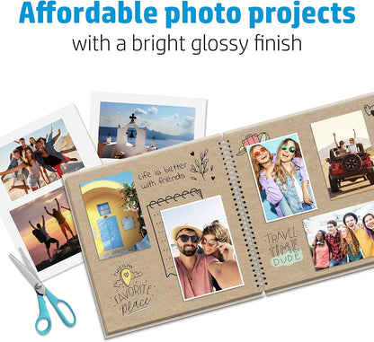 HP Q5451A, Everyday Glossy Photo Paper, 200 gsm, 25 Sheets, White, A4/210 x 297 mm