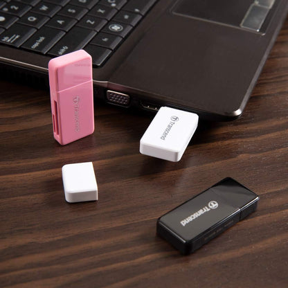 Transcend Multifunctional Card Reader in Black (with a SD and microSD card slot and a USB connector) USB 3.1 Gen 1 TS-RDF5K