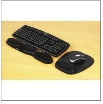 Kensington Mouse Mat with Wrist Support - Ergonomic Gel Mouse Pad for Laser and Optical Mice, Non-Slip Base 207 x 25 x 248 mm - Black (62386