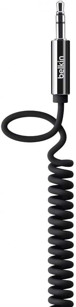 BELKIN - 3.5MM COILEDAUX CABLE 1.8M IN BLACK