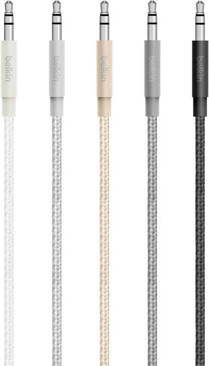 Belkin Premium 3.5 mm Braided Tangle Free Aux Cable with Aluminuim Connec