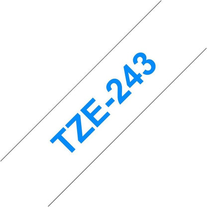 BROTHER Labelling Tape, Blue on White