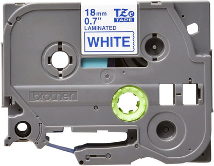 BROTHER Labelling Tape, Blue on White