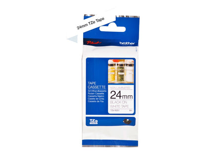 Brother TZe-N251 - Black on white - Roll (2.4 cm x 8 m) 1 cassette(s) non-laminated tape - for Brother PT-D600, P-Touch PT-E800, P-Touch Cube Plus PT-P710, P-Touch Cube Pro PT-P910