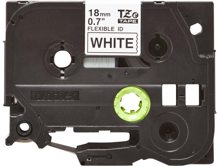 Brother TZe-FX251 Labelling Tape Cassette, Black on White, 24mm (W) x 8M (L), Flexible ID, Brother Genuine Supplies