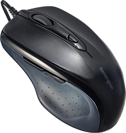 Kensington ProFit Mouse - Full-Sized 5-Button Optical Wired Mouse - Black (K72369EU) & ValuKeyboard - wired keyboard for PC, Laptop, Desktop PC, Computer, notebook. USB Keyboard - Black (1500109BUK