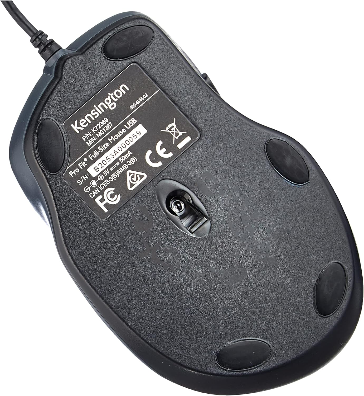Kensington ProFit Mouse - Full-Sized 5-Button Optical Wired Mouse - Black (K72369EU) & ValuKeyboard - wired keyboard for PC, Laptop, Desktop PC, Computer, notebook. USB Keyboard - Black (1500109BUK
