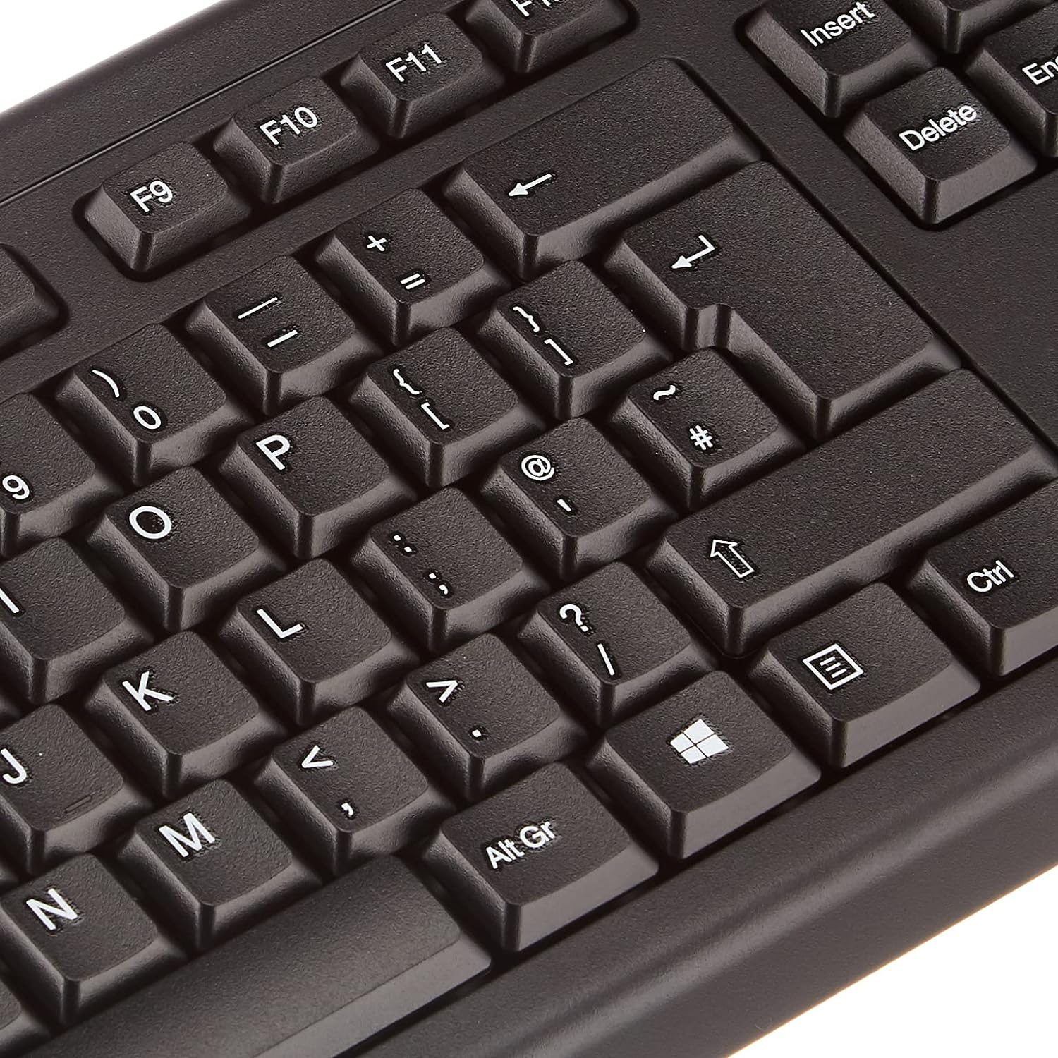 Kensington ProFit Mouse - Full-Sized 5-Button Optical Wired Mouse - Black (K72369EU) & ValuKeyboard - wired keyboard for PC, Laptop, Desktop PC, Computer, notebook. USB Keyboard - Black (1500109BUK