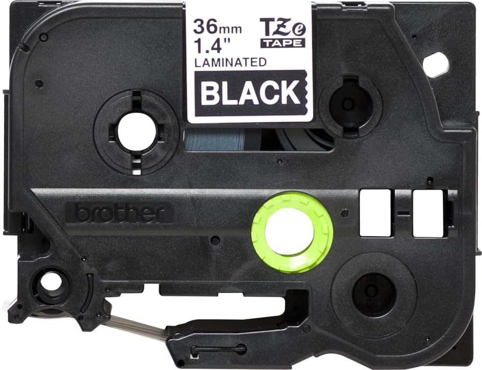 BROTHER Labelling Tape, White on Black
