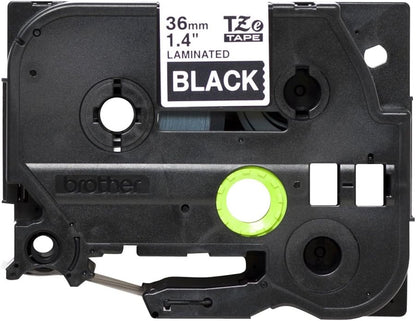 BROTHER Labelling Tape, White on Black