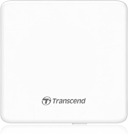 Transcend Extra Slim Portable DVD Writer - White