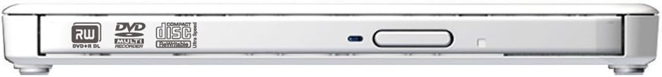 Transcend Extra Slim Portable DVD Writer - White