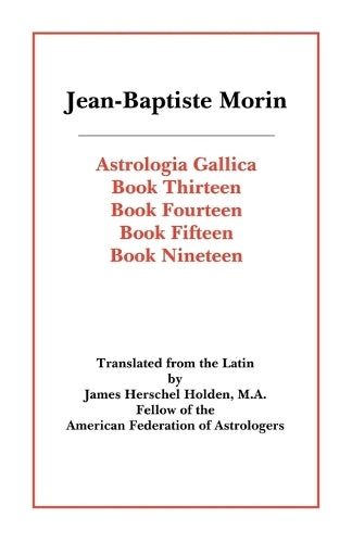 Astrologia Gallica Books 13, 14, 15, 19