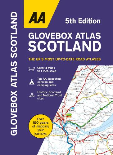AA Glovebox Atlas Scotland Paperback (Glovebox Atlas) (UK Atlas) (A5 size) (AA Road Atlas Britain