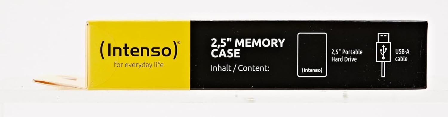 Intenso 6021530 500GB Memory Case USB 3.0 5400rpm 2.5 Inch External Hard Drive - Black
