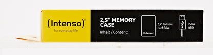 Intenso 6021530 500GB Memory Case USB 3.0 5400rpm 2.5 Inch External Hard Drive - Black